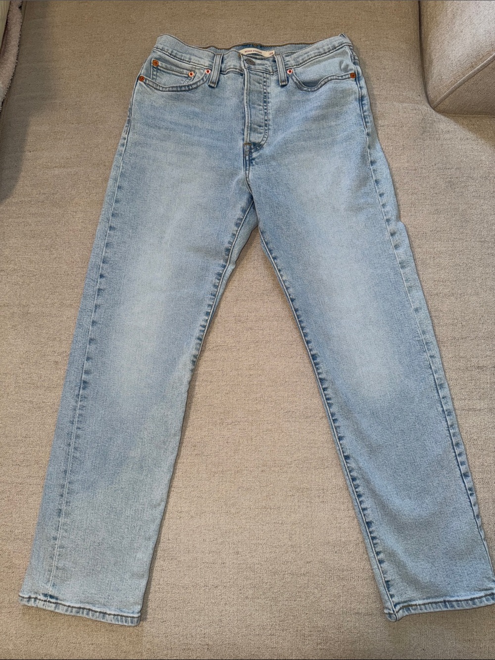 Levi's Light Blue Straight Leg Womens Jeans